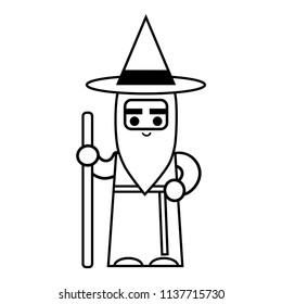 Coloring book for children, Wizard