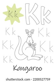 963 Letter k coloring page Images, Stock Photos & Vectors | Shutterstock