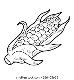 2,044 Corn coloring book Images, Stock Photos & Vectors | Shutterstock