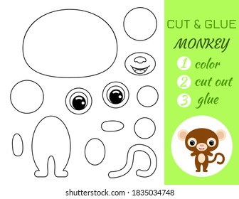 Simple Educational Game Coloring Page Cut Stock Vector (Royalty Free ...