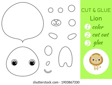 Simple Educational Game Coloring Page Cut Stock Vector (Royalty Free ...