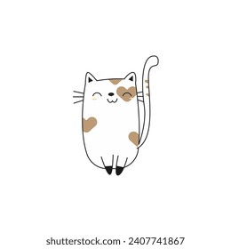 coloring book cute cats with poses cute