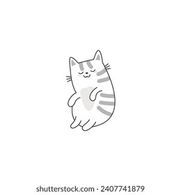 coloring book cute cats with poses cute