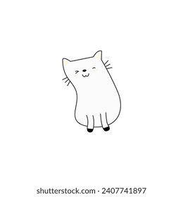 coloring book cute cats with poses cute