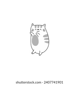 coloring book cute cats with poses cute