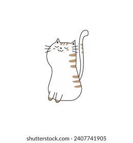 coloring book cute cats with poses cute