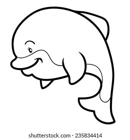 Coloring book (dolphin)