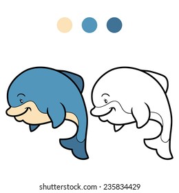 Coloring book (dolphin)