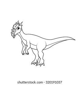 Coloring book: dracorex dinosaur