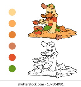 Coloring book (duck)