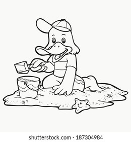 Coloring book (duck)