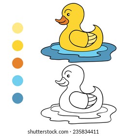 Coloring book (duck)