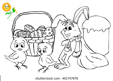 Download Coloring Book Easter Coloring Book Page Stock Vector Royalty Free 401747878