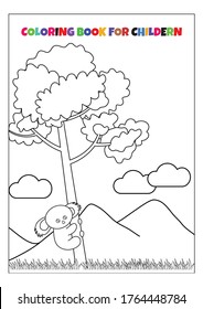 Coloring book for education childern