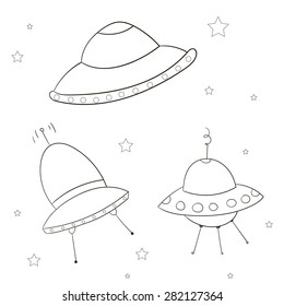Coloring book educational game for child color the picture vector illustration