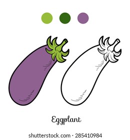 Coloring book (eggplant)