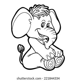 Coloring book (elephant)