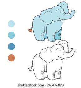 Coloring book (elephant)