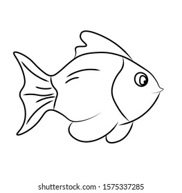 Coloring Book Fish Picture Series Stock Vector (Royalty Free ...