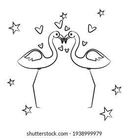 
Coloring Book for Flamingo Lovers