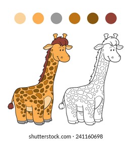 Coloring book (giraffe)