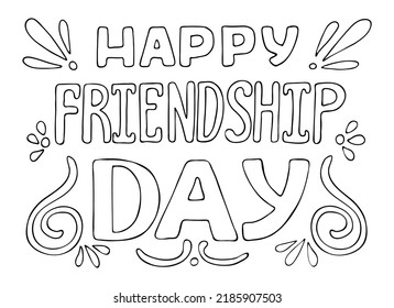 6,944 Friendship day sketch Images, Stock Photos & Vectors | Shutterstock