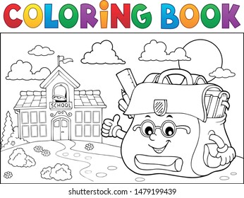 55+ Coloring Book School Picture HD