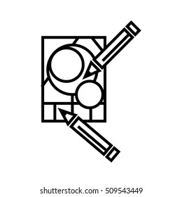 Coloring Book icon, vector illustration.