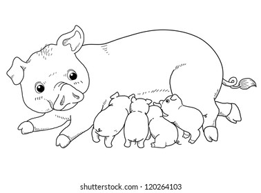 2,274 Baby Pig Clipart Images, Stock Photos & Vectors | Shutterstock