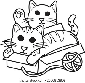 Coloring Book Illustration Vector Kids