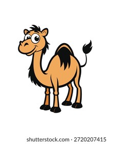 coloring book for kid camel vector 