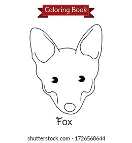 coloring book kid chibi fox