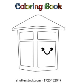 coloring book kid chibi lantern