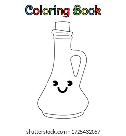 coloring book kid chibi liquid bottle
