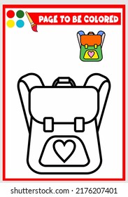 libro de colorear para niños. vector de bolsa