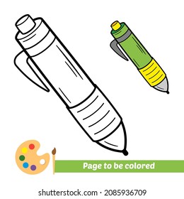Coloring book for kids, ballpoint vector
