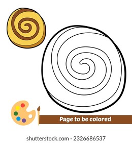 libro de colores para niños, vector de galletas