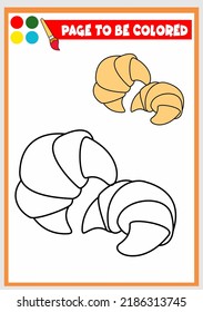 Coloring Book Kids Bread Stock Vector (Royalty Free) 2186313745 ...