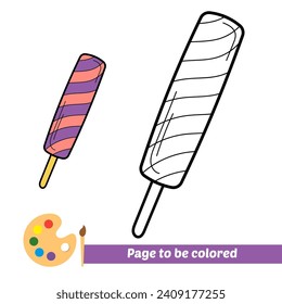 libro de coloración para niños, vector de caramelos