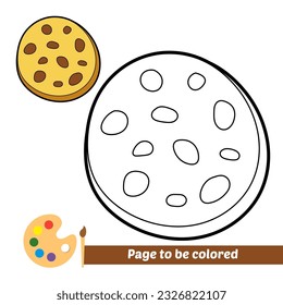 coloring book for kids, cookies vector