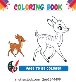 Livro de colorir para crianças querido vetor