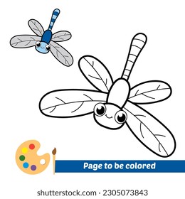 Farbbuch für Kinder, Libellenvektor