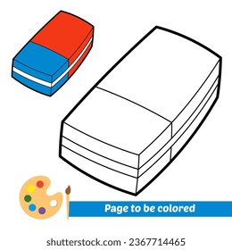 libro de colores para niños, vector de borrado