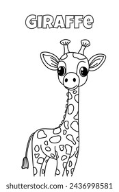 Coloring Book For Kids Features Giraffe-Themed Coloring Pages