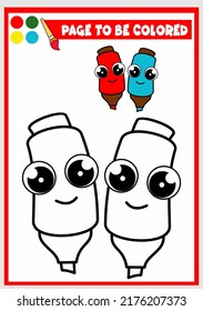 coloring book for kids. high lighters