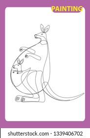 coloring book for kids Coloring page outline of cartoon cute Vector illustration