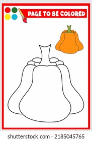coloring book for kids. pumpkin