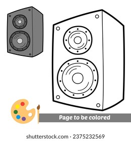coloring book for kids, speaker vector
