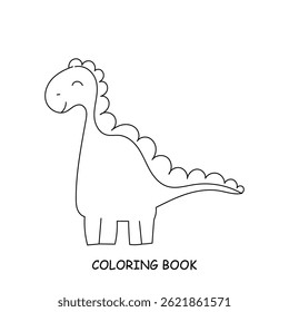 coloring book for kids theme dinosaurus