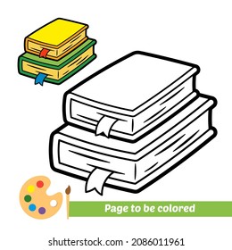 Coloring book for kids, book vector